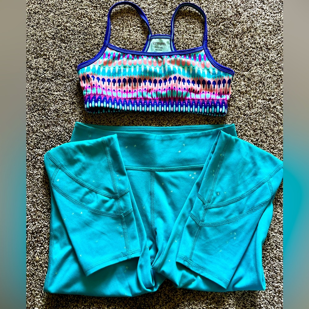 Girls size 10–12 athletic set